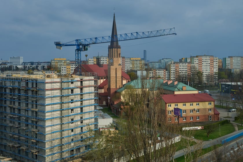 Panorama Gądowa Małego, wrocławskiego osiedla