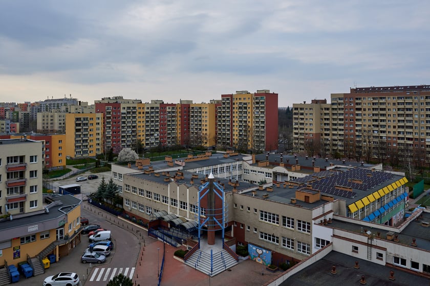 Panorama Gądowa Małego, wrocławskiego osiedla