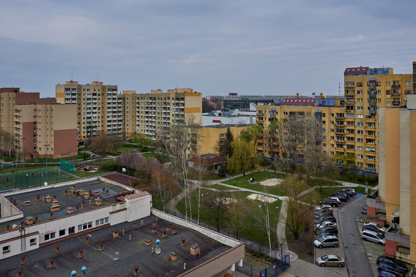 Panorama Gądowa Małego, wrocławskiego osiedla