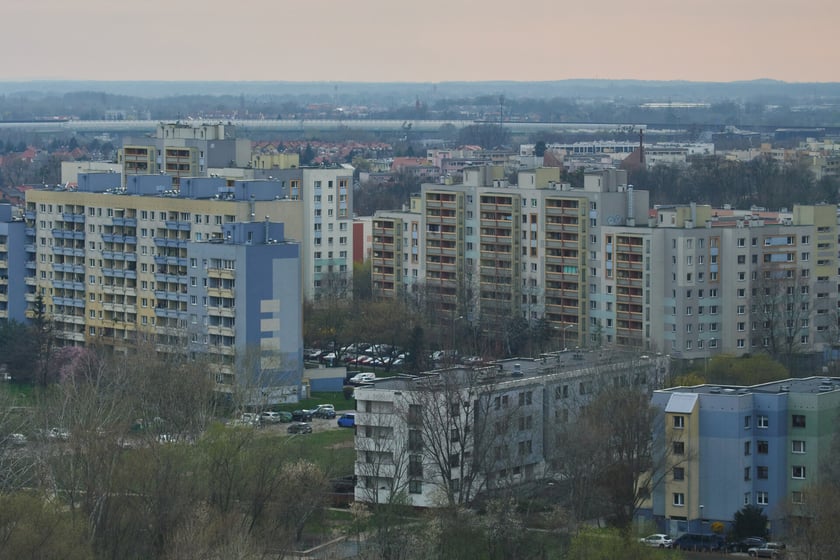 Panorama Gądowa Małego, wrocławskiego osiedla