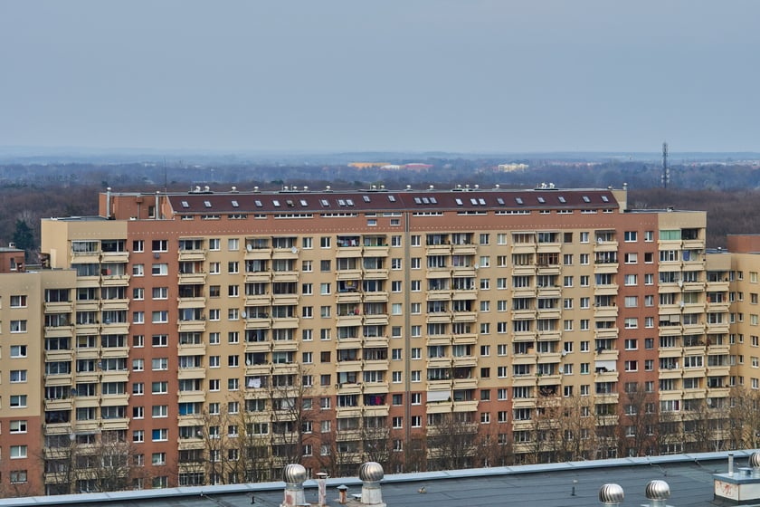 Panorama Gądowa Małego, wrocławskiego osiedla