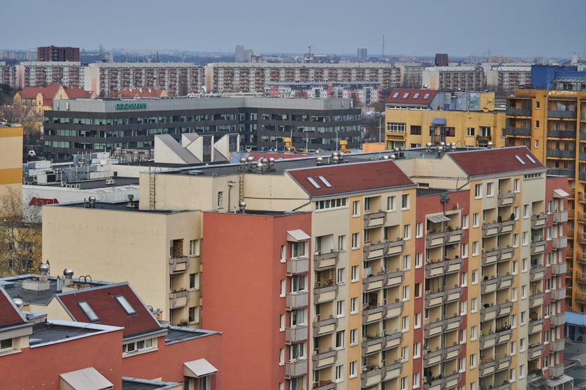 Panorama Gądowa Małego, wrocławskiego osiedla