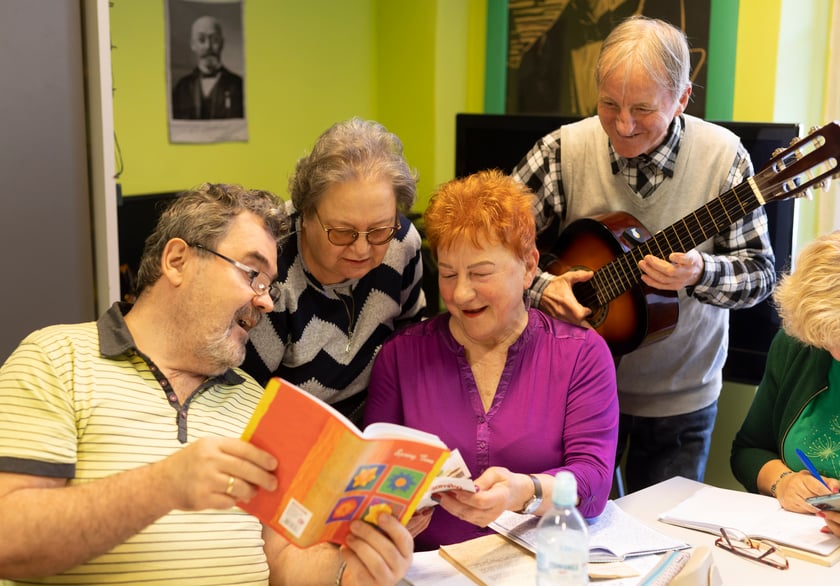 Lekcja esperanto w grupie Bogdana Dembca