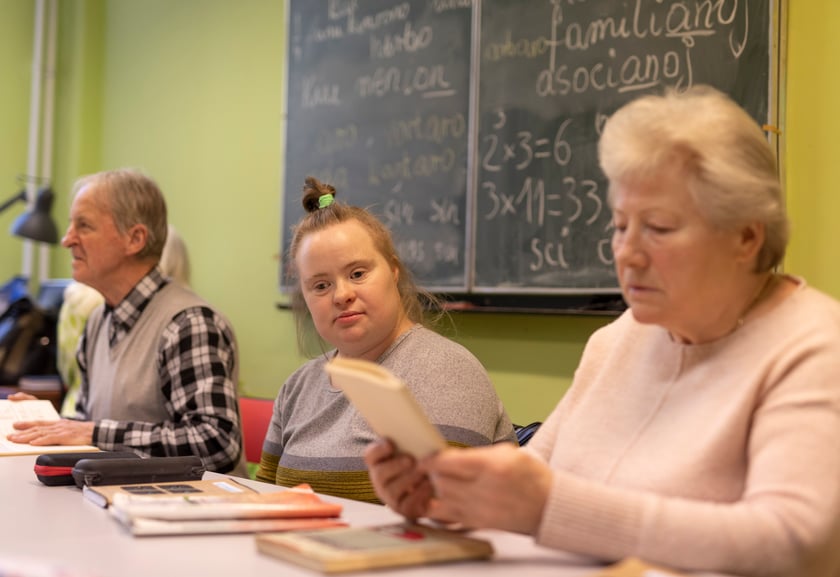 Lekcja esperanto w grupie Bogdana Dembca