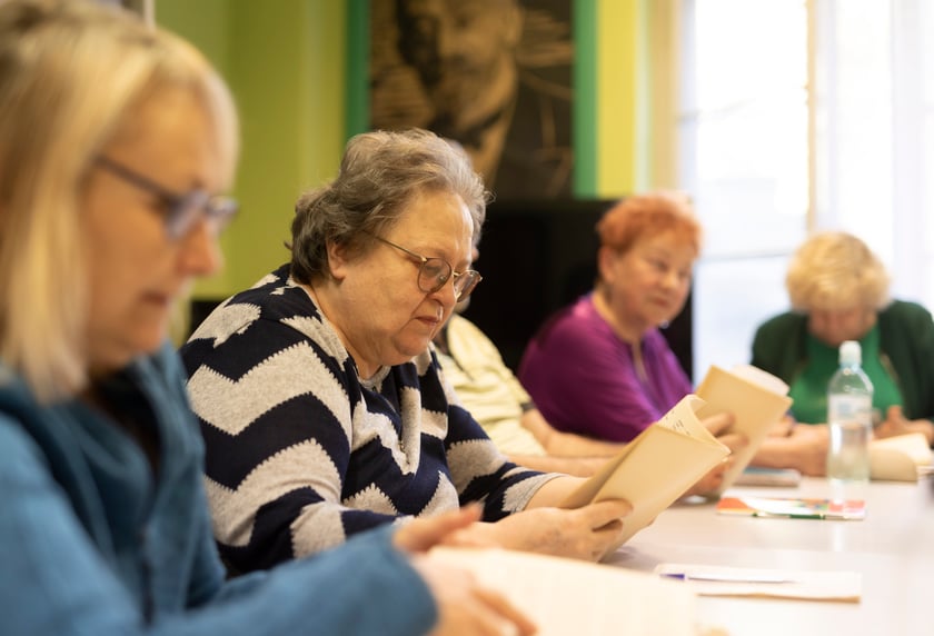 Lekcja esperanto w grupie Bogdana Dembca