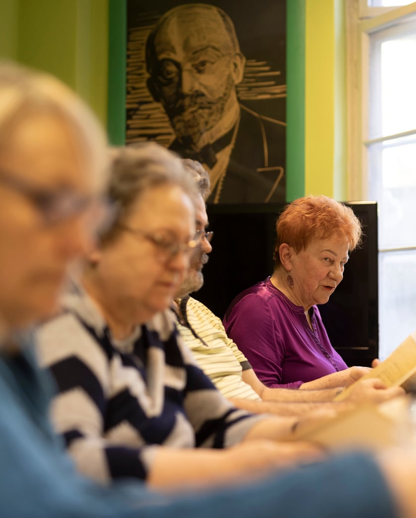 Lekcja esperanto w grupie Bogdana Dembca