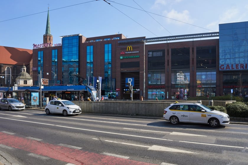 Obszar placu Dominikańskiego w kwietniu 2023 r.
