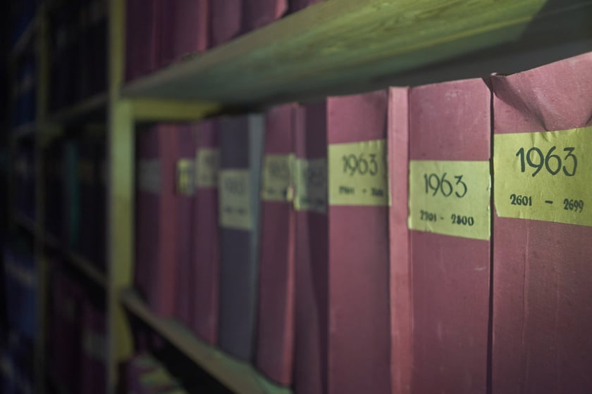 Archiwum ocalonych akt szpitalnych dawnej kliniki ginekologicznej