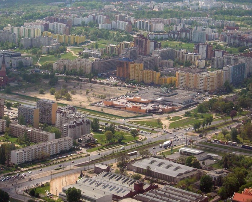 10 maja 2006, ul. Legnicka i okolice z lotu ptaka