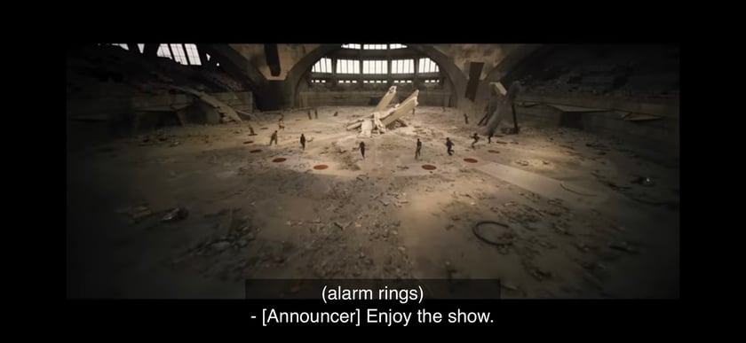 Kadr z trailera filmu Igrzyska Śmierci