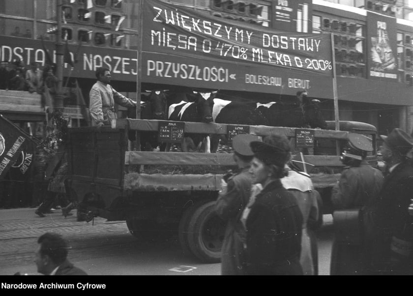 Pochód pierwszomajowy. Zbiory z archiwum fotograficznego Stefana Rassalskiego