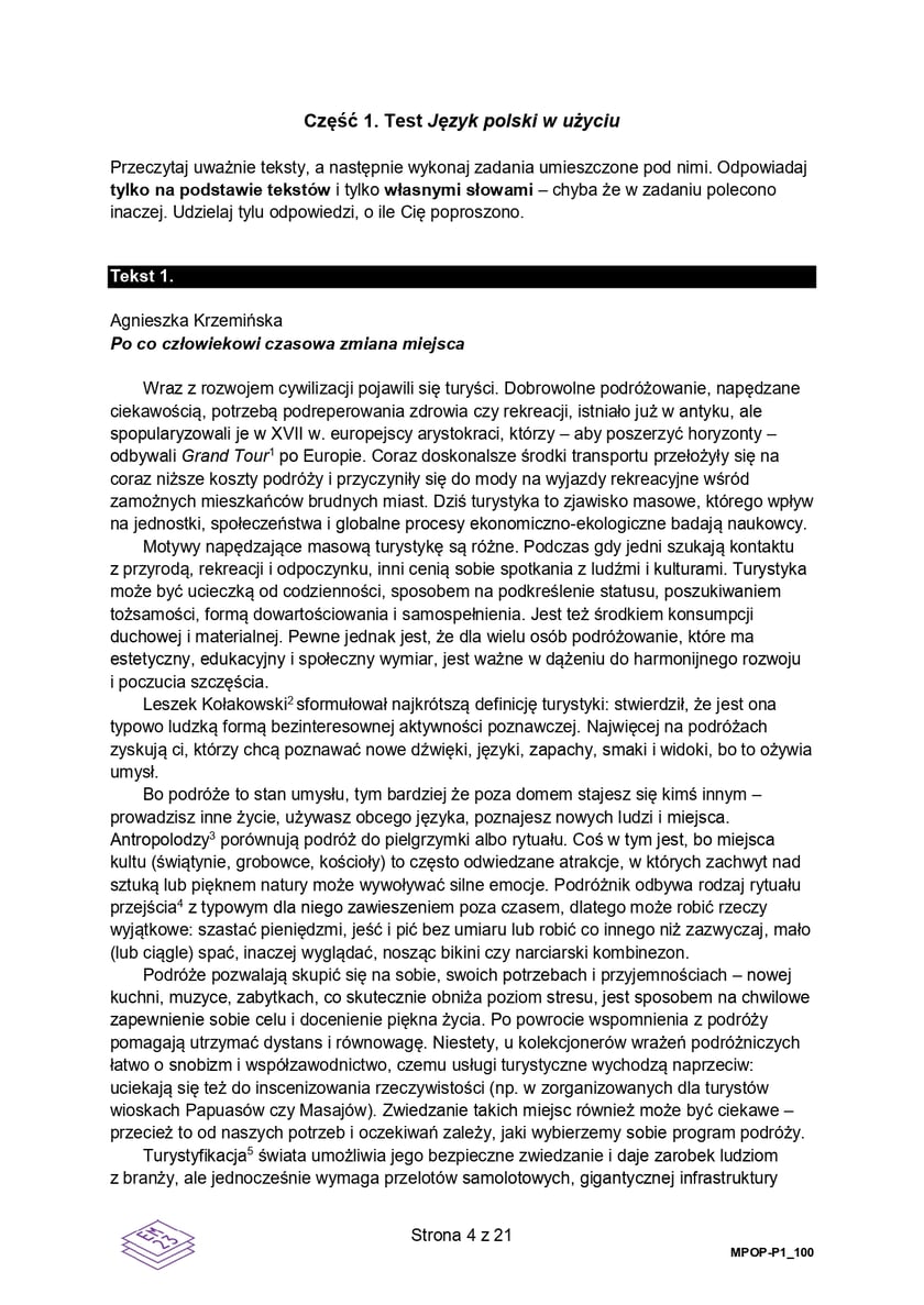 Matura z j. polskiego (formuła 2023)