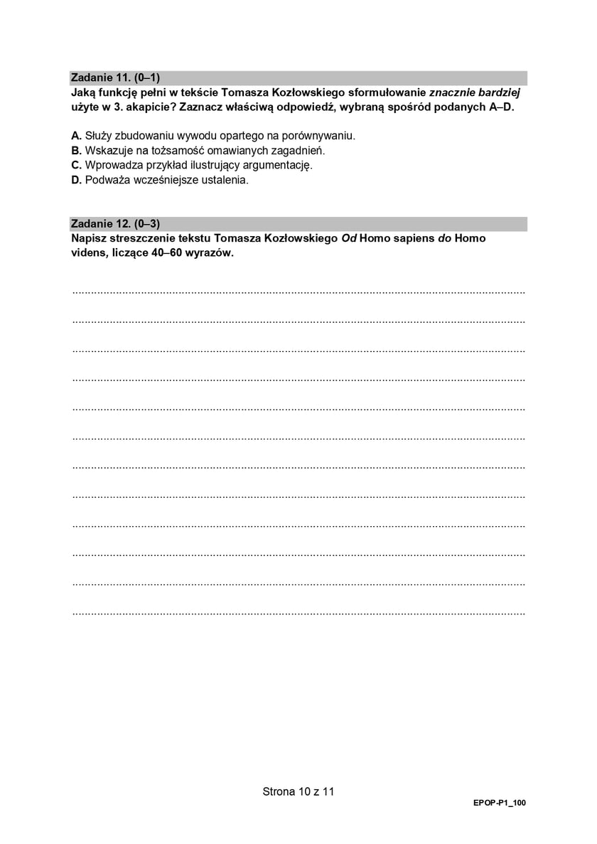 Matura z j. polskiego (formuła 2015)