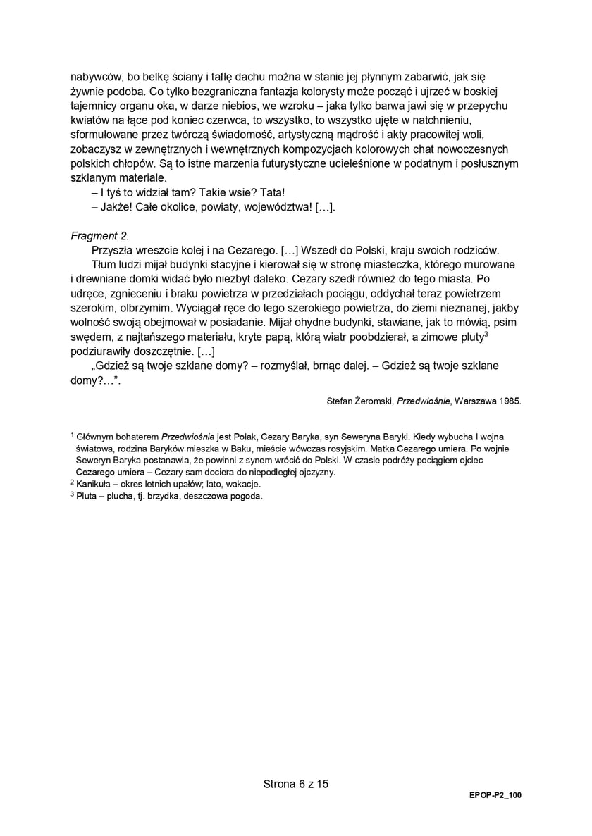 Matura z j. polskiego (formuła 2015)
