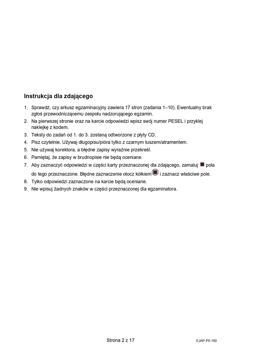 Matura z j. angielskiego (formuła 2015)