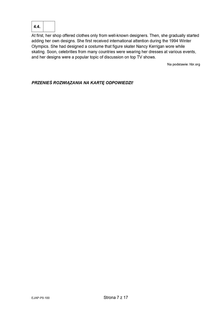 Matura z j. angielskiego (formuła 2015)