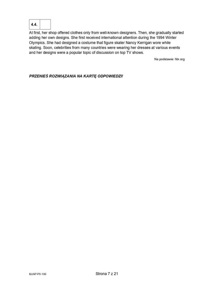 Matura z j. angielskiego (formuła 2023)