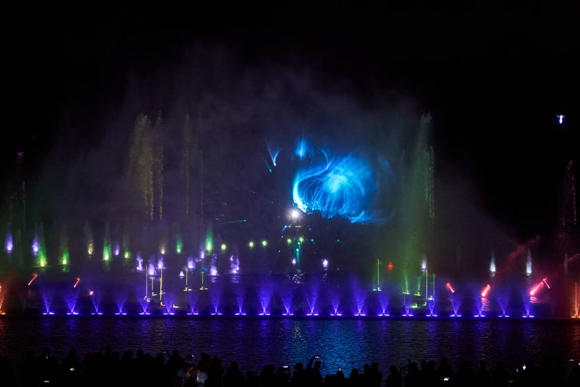 Pierwszy pokaz specjalny Fontanny Multimedialnej w sezonie 2023 - 5 maja 2023 r.