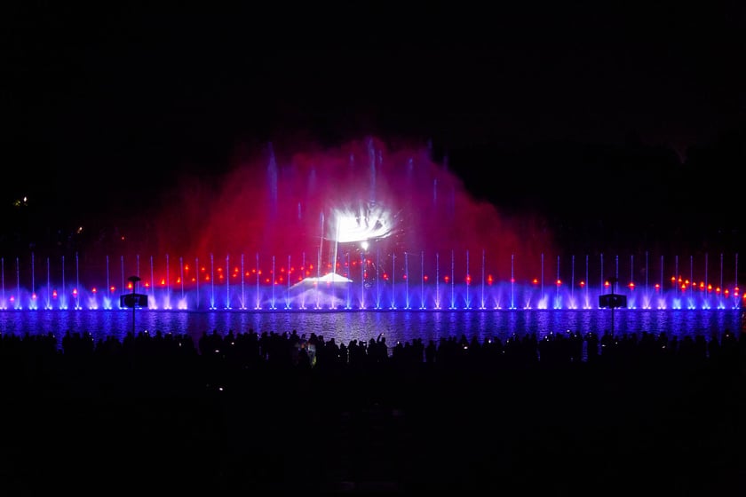 Pierwszy pokaz specjalny Fontanny Multimedialnej w sezonie 2023 - 5 maja 2023 r.