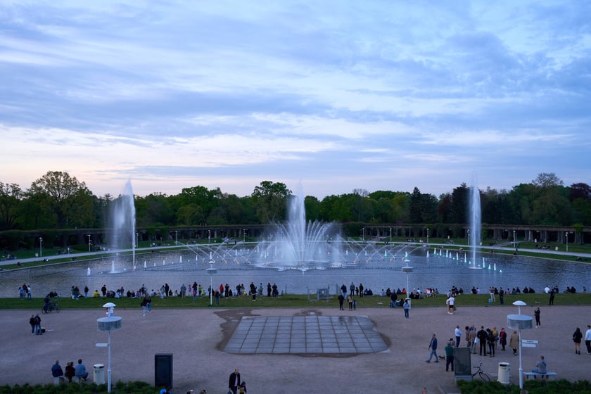 Pierwszy pokaz specjalny Fontanny Multimedialnej w sezonie 2023 - 5 maja 2023 r.