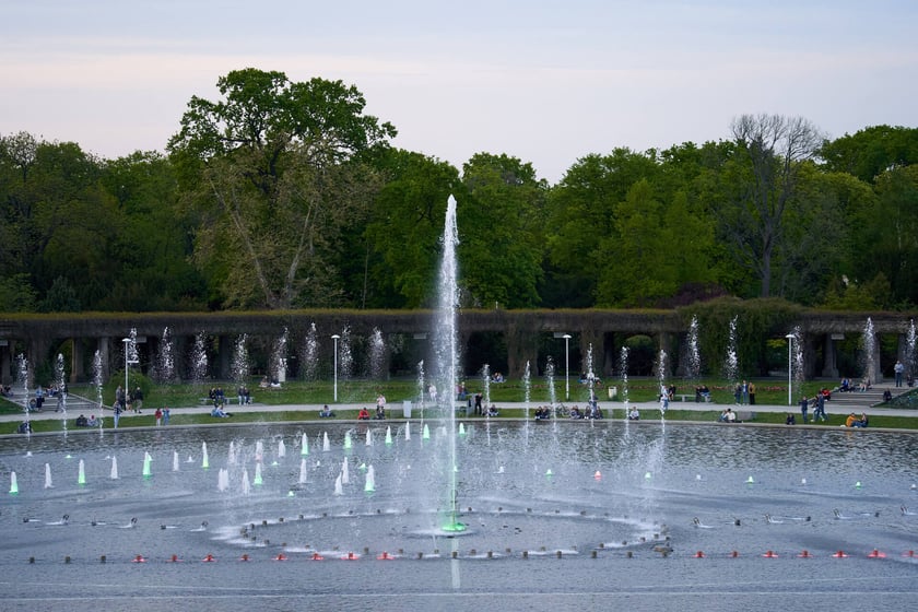 Pierwszy pokaz specjalny Fontanny Multimedialnej w sezonie 2023 - 5 maja 2023 r.