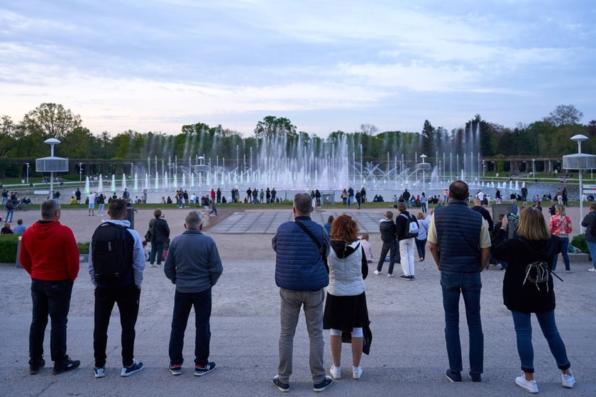 Pierwszy pokaz specjalny Fontanny Multimedialnej w sezonie 2023 - 5 maja 2023 r.