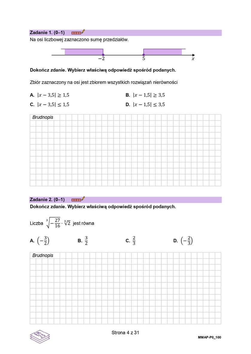 Arkusze maturalne z z matematyki formula 2023