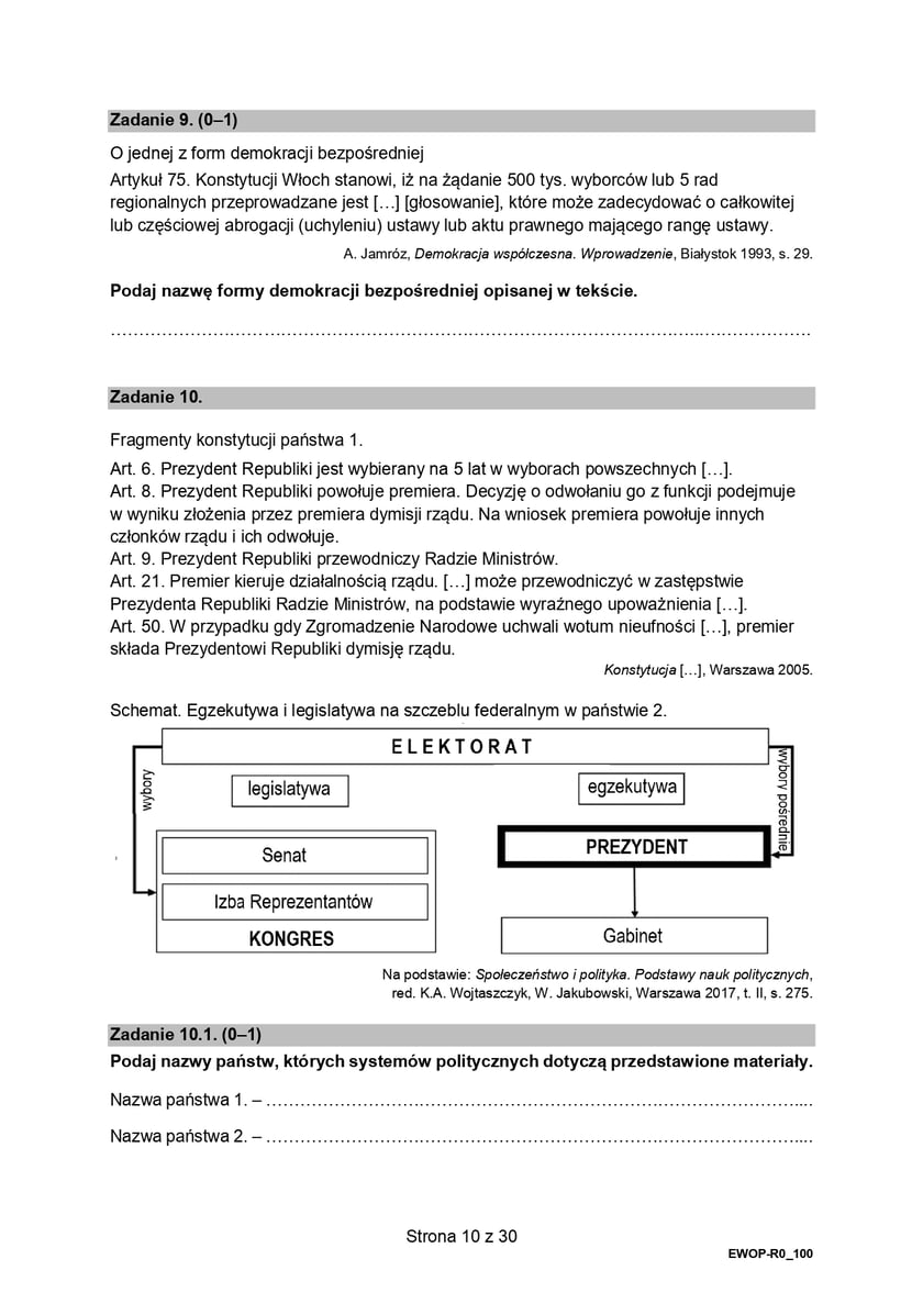 Matura z WOS-u na poziomie rozszerzonym (formuła 2015)