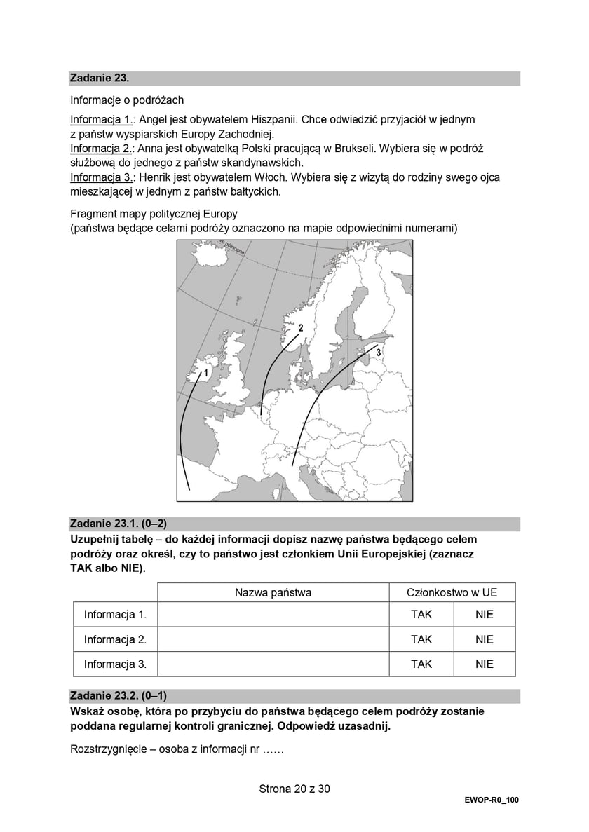 Matura z WOS-u na poziomie rozszerzonym (formuła 2015)