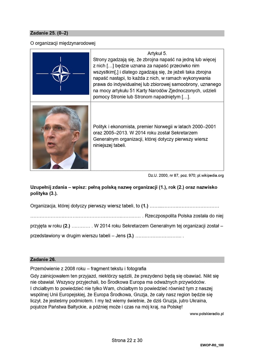 Matura z WOS-u na poziomie rozszerzonym (formuła 2015)