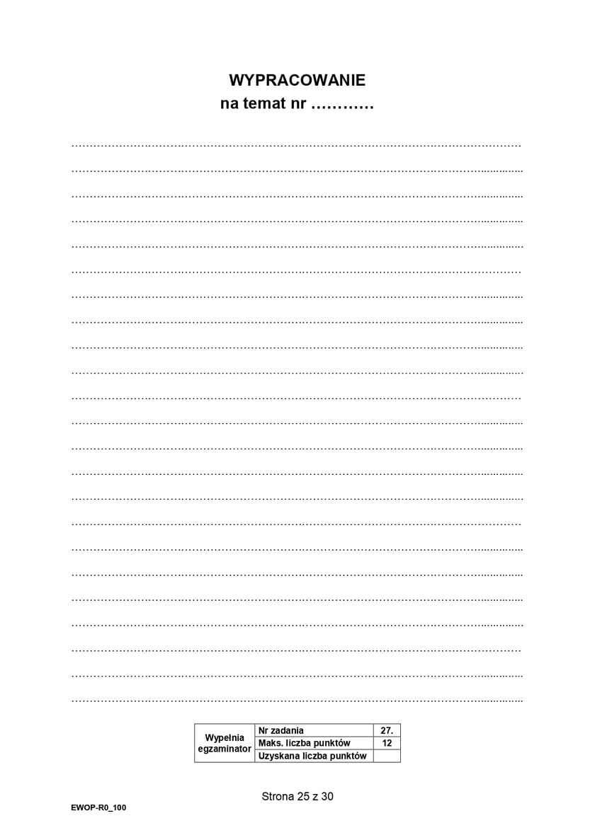 Matura z WOS-u na poziomie rozszerzonym (formuła 2015)