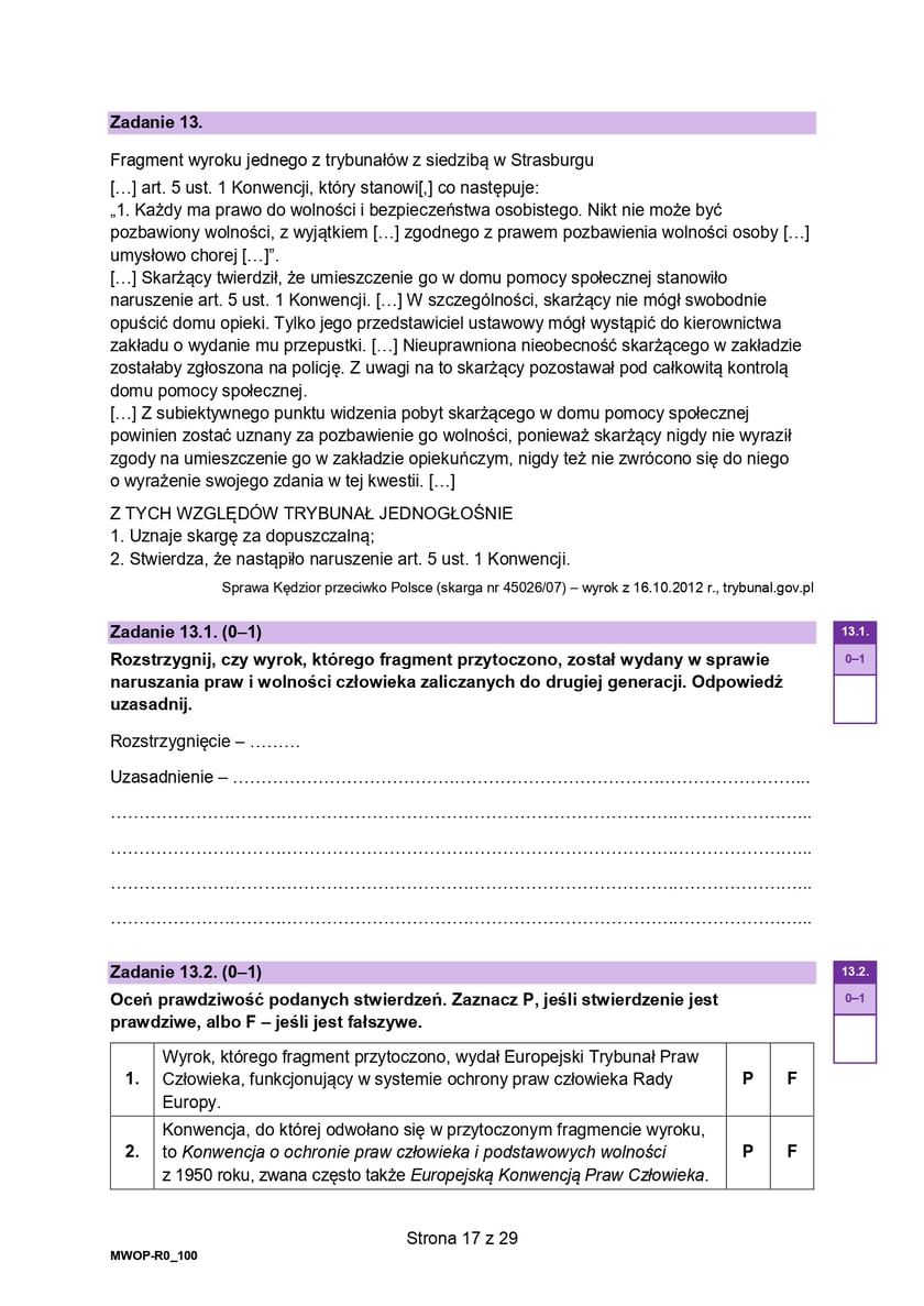 Matura z WOS-u na poziomie rozszerzonym (formuła 2023)