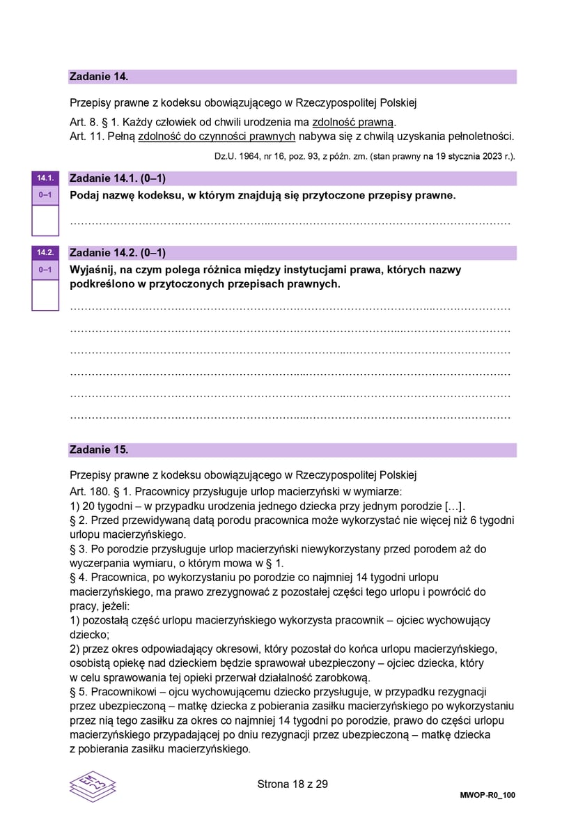 Matura z WOS-u na poziomie rozszerzonym (formuła 2023)