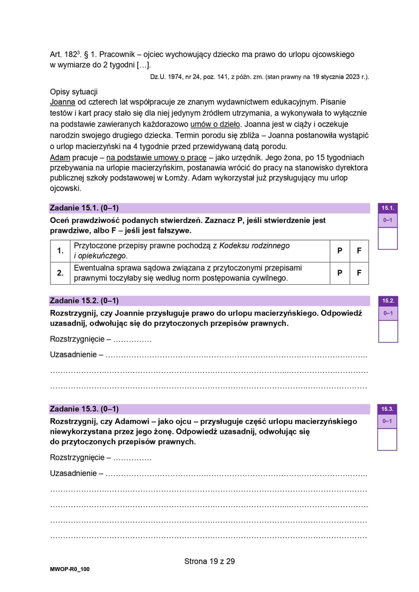 Matura z WOS-u na poziomie rozszerzonym (formuła 2023)
