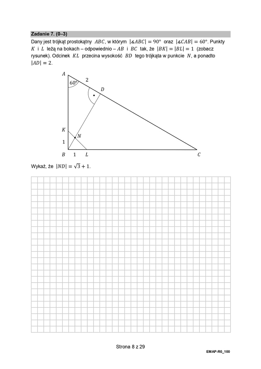 Arkusz z matematyki, poziom rozszerzony (formuła 2015)