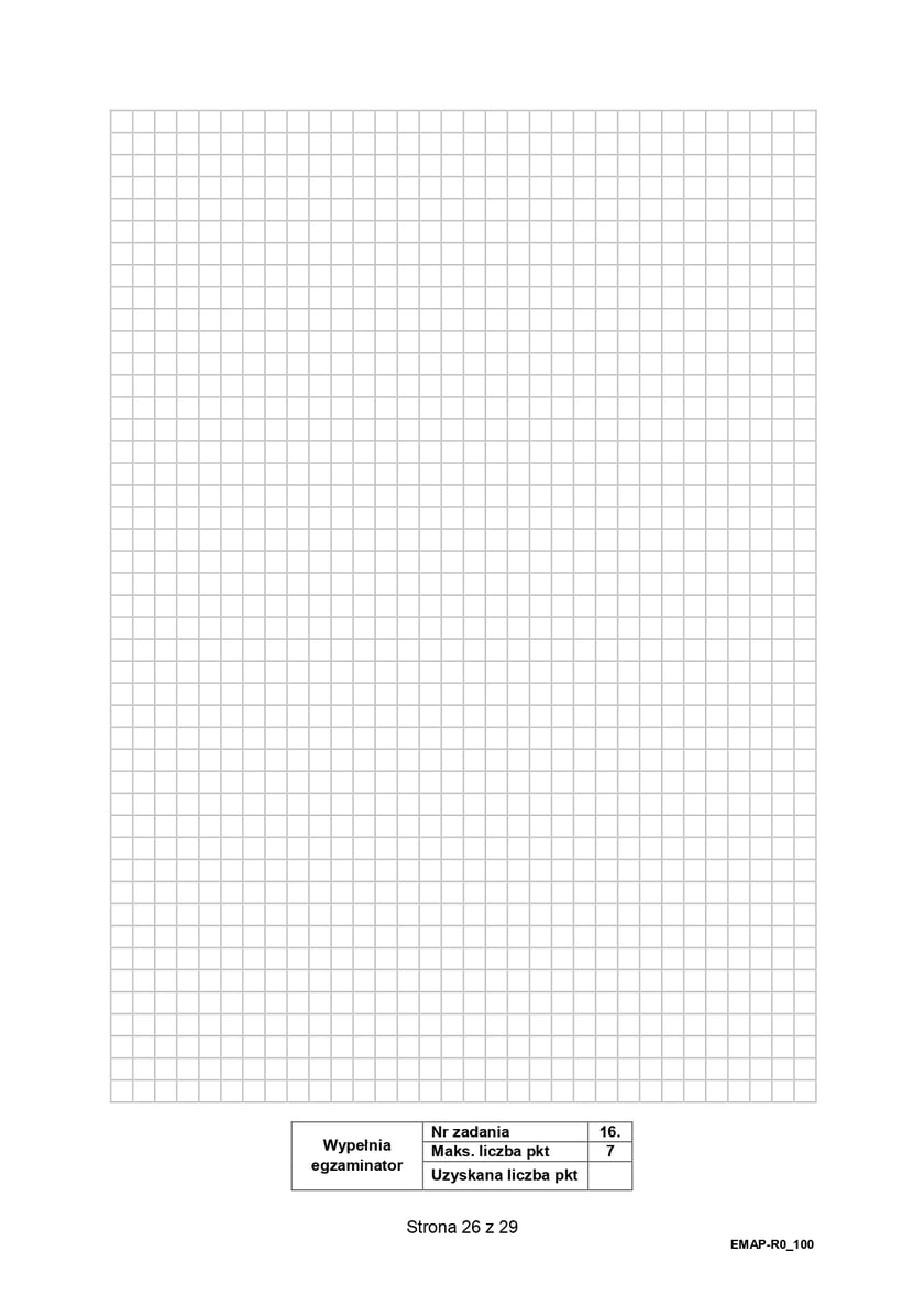 Arkusz z matematyki, poziom rozszerzony (formuła 2015)