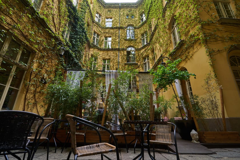 Podw&oacute;rko kamienicy przy pl. Solnym 14