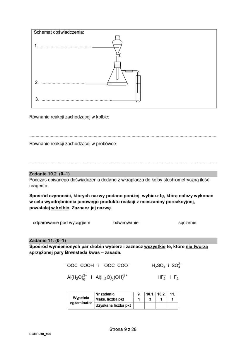 Arkusz CKE z chemii (poziom rozszerzony, formuła 2015)