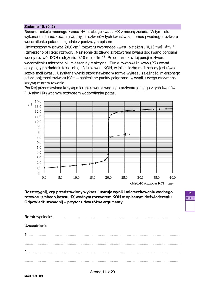 Arkusz CKE z chemii (poziom rozszerzony, formuła 2023)
