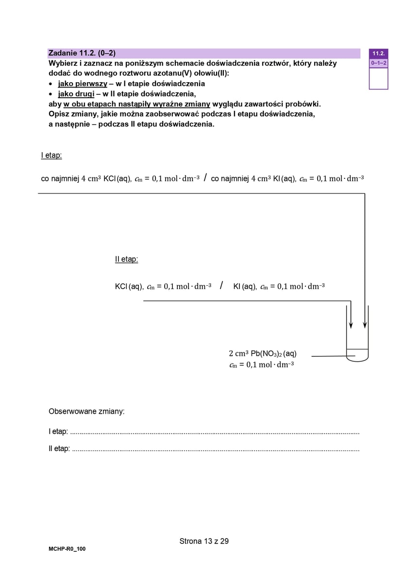Arkusz CKE z chemii (poziom rozszerzony, formuła 2023)