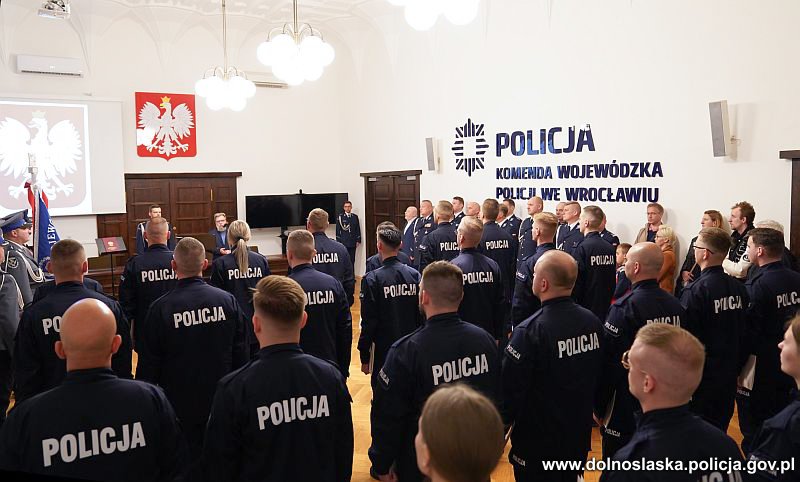 Ślubowanie nowych policjantów, Wrocław, 15.05.2023