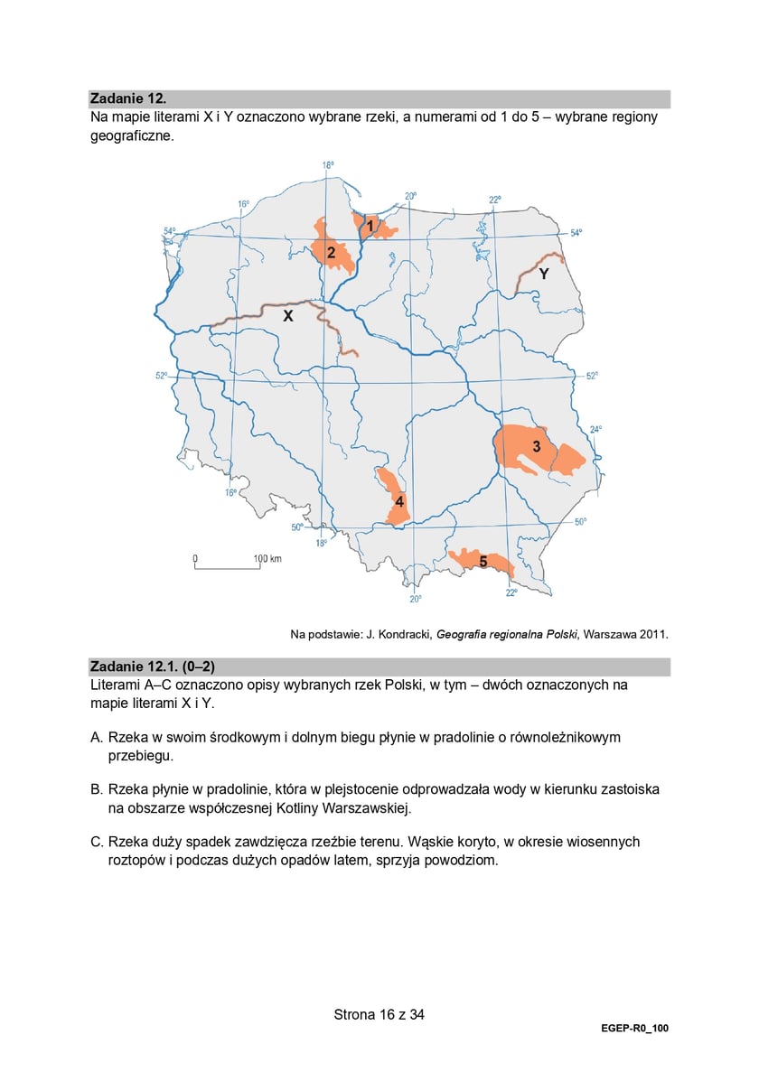 Matura z geografii (poziom rozszerzony)