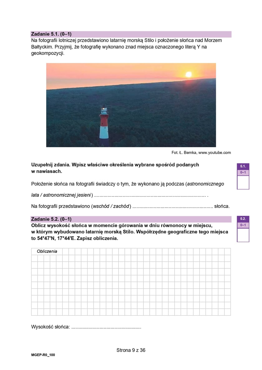 Matura z geografii (poziom rozszerzony)