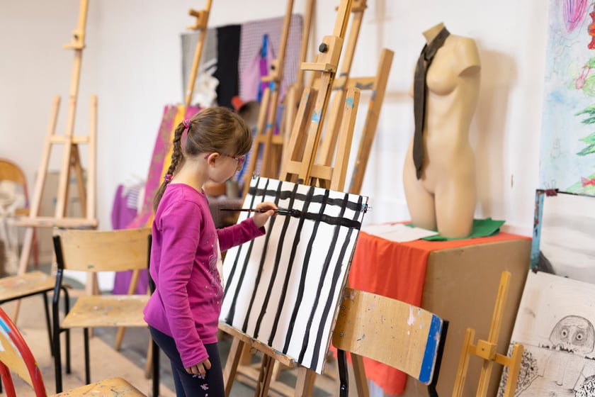 Pracownia malarstwa w Centrum Kreatywności Talent