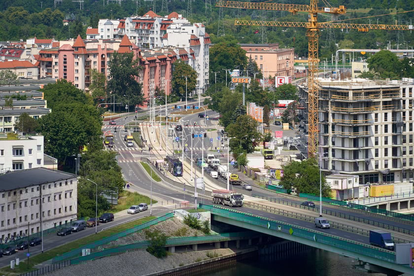 Panorama Wrocławia z dachu Atal Towers
