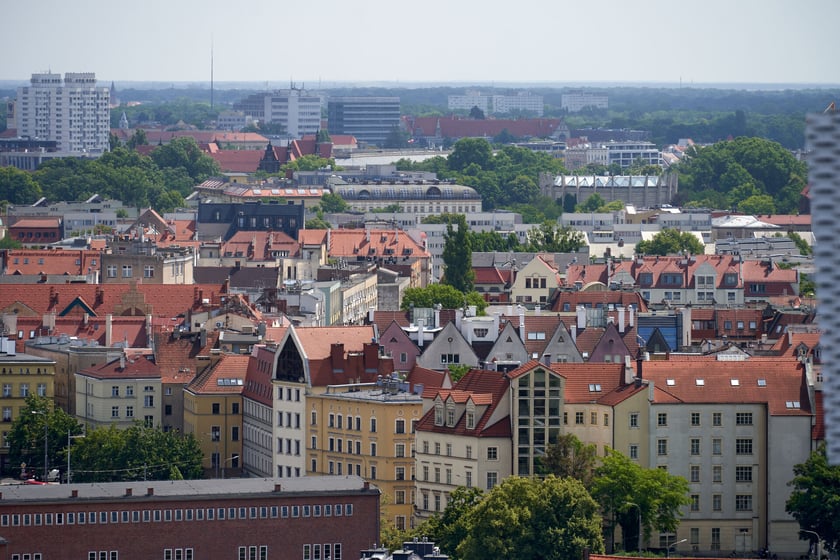 Panorama Wrocławia z dachu Atal Towers