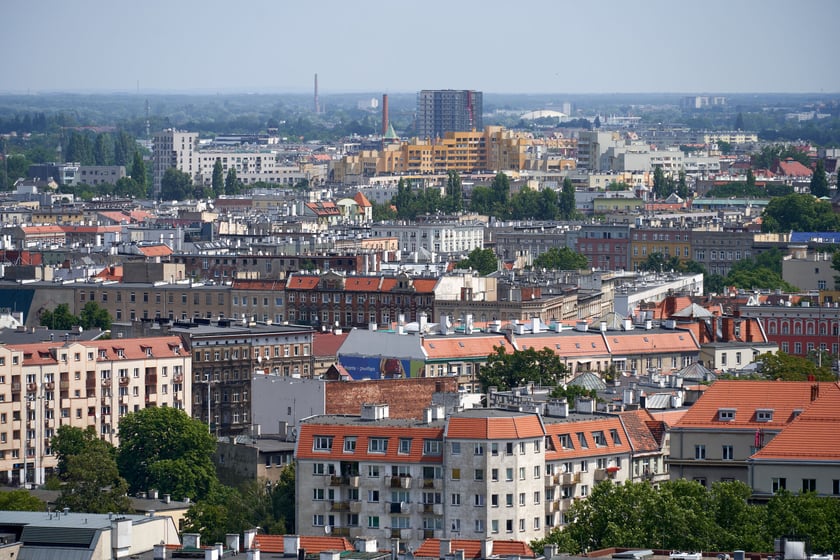 Panorama Wrocławia z dachu Atal Towers