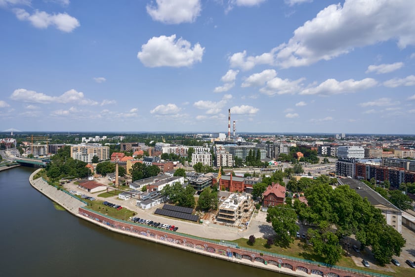 Panorama Wrocławia z dachu Atal Towers