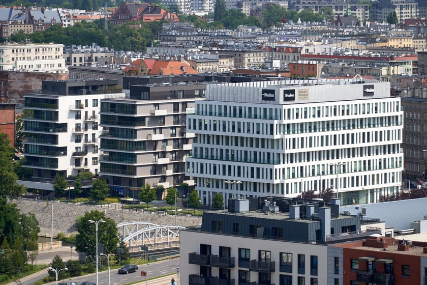 Panorama Wrocławia z dachu Atal Towers