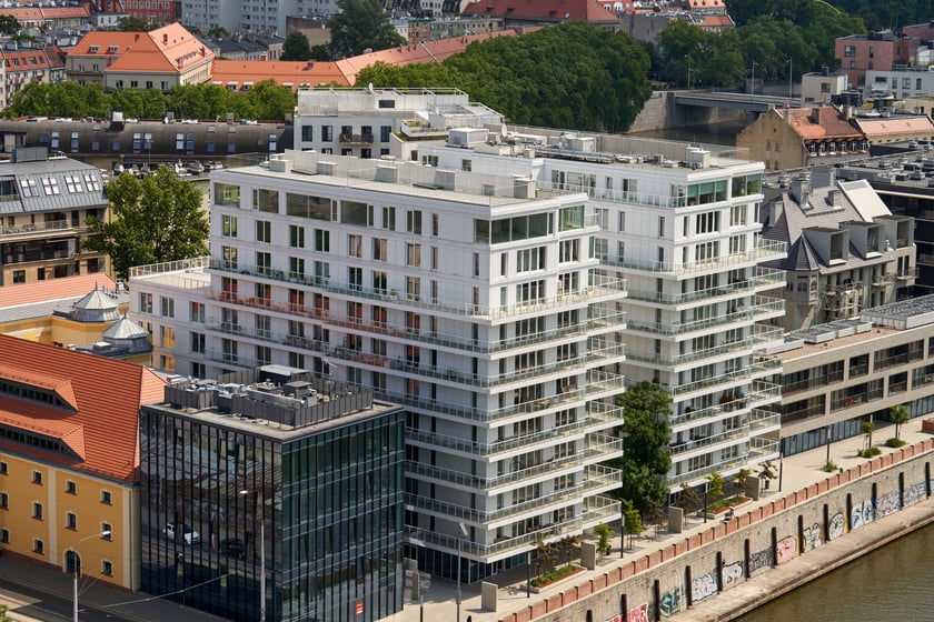 Panorama Wrocławia z dachu Atal Towers